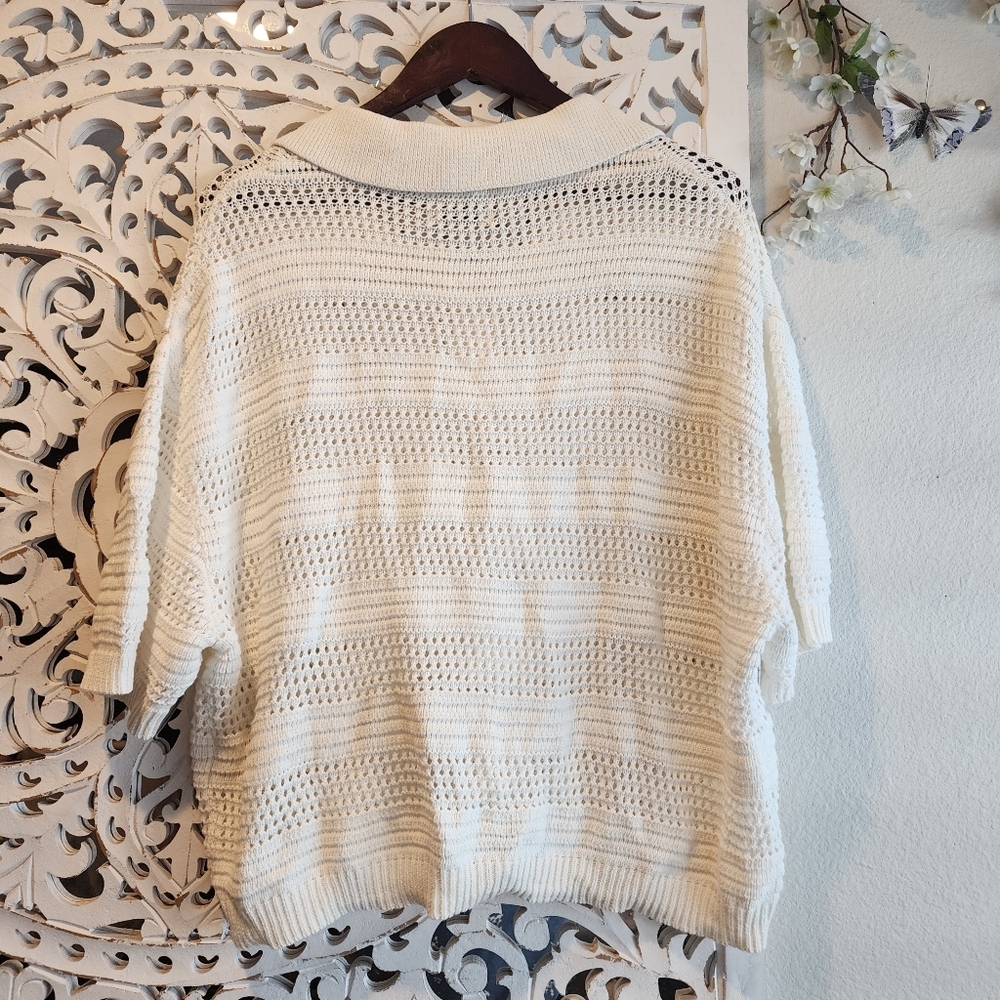 STITCHES & STRIPES REVOLVE TAYLIN POLO IN CHALK COLOR WOMENS SIZE XL NWOT - Picture 15 of 15
